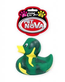 PET NOVA DOG LIFE STYLE Kacsa kutya játék 7cm zöld