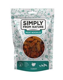 SIMPLY FROM NATURE Meat Noodles Húsgombóc tészta pulykával kutyáknak 80 g
