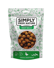 SIMPLY FROM NATURE Meat Balls Kacsa- és zöldséggolyók kutyáknak 80 g
