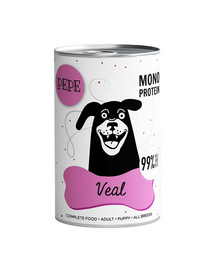 PAKA ZWIERZAKA PEPE Veal 99% (borjúhús) 400 g monoprotein tartalmú táplálék