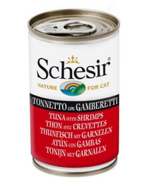 SCHESIR Tonhal garnélarákos macskaeledel 140 g