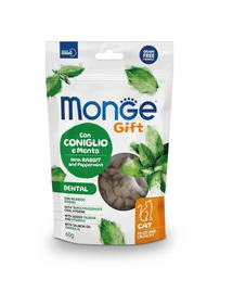 MONGE Cat Adult Dental Nyúl borsmentával 60 g