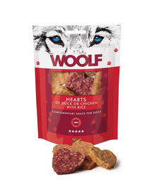 WOOLF Hearts Of Duck Or Chicken And Rice Kacsa csirkével és rizzsel 100g