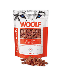 WOOLF Salmon Chunkies Lazac harapások 100g