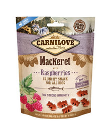 CARNILOVE Crunchy snacks Ropogós finomságok makréla és málna 200 g