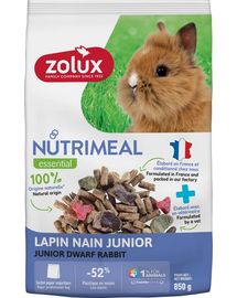 ZOLUX NUTRIMEAL 4 Mini nyúltáp junior 850 g