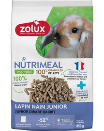 ZOLUX NUTRIMEAL 4 Mininyúl pellet junior 850 g