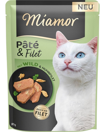 MIAMOR Pate and Filet with Game szeletelt szarvasfilé 85 g