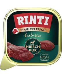 RINTI Singlefleisch Exclusive Venison Pure monoprotein táp vadhússal 150 g