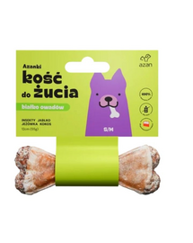 AZANKI Kutyának szánt csont rovarokkal és kókuszdióval S/M 12cm