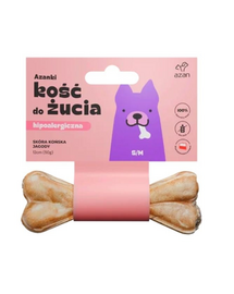 AZANKI Ló bőréből készült csont kutyáknak S/M 12cm