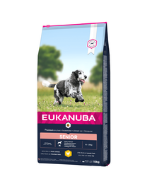 EUKANUBA Caring Senior Medium Breed friss csirkében gazdag 15kg