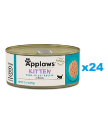 APPLAWS Kitten Tonhal húslevesben 24x70 g