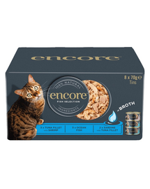 ENCORE Cat Multipack halak húslevesben macskáknak 32x70g