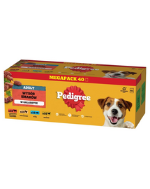 PEDIGREE Adult Choice of Flavors zselében 40x100g marhahússal, csirkével, hallal, baromfival