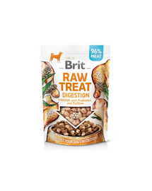 BRIT Raw Treat Freeze Dried Digestion 40 g liofilizált csemege probiotikumokkal dúsított csirkehús kutyáknak