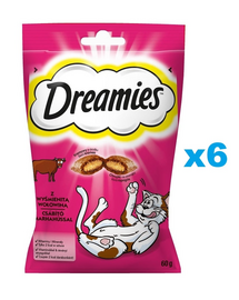 DREAMIES 6x60 g macska csemege finom marhahússal