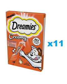 DREAMIES Creamy kiegészítő eledel ízletes csirkével macskáknak 44x10g