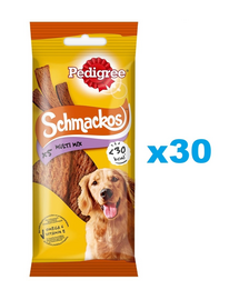 PEDIGREE Schmackos Multi Mix 30x36 g kutyakaják marhahúscsíkok formájában