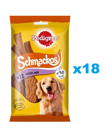 PEDIGREE Schmackos Multi Mix 18x86 g kutyakaják marhahúscsíkok formájában