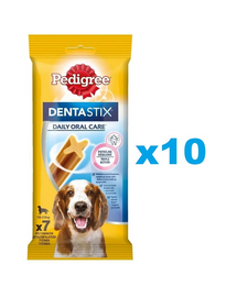 PEDIGREE DentaStix (közepes fajták) fogászati csemegék kutyáknak 70 db. - 10x180g