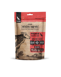 WIEJSKA ZAGRODA Beef chunks 100 g finomságok felnőtt kutyáknak