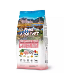 ARQUIVET Fresh Félnedves kutyatáp Lazac & Pulyka, 10 kg