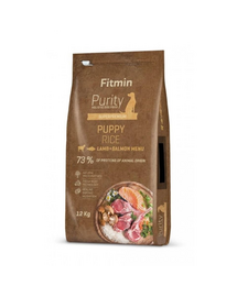 FITMIN Dog Purity rice puppy lamb & salmon 12 kg