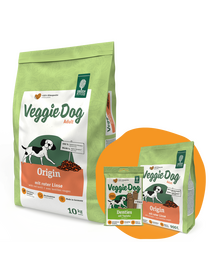 GREEN PETFOOD VeggieDog Origin vörös lencsével 10kg + 900g & Denties INGYEN