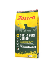 JOSERA Surf Turf Junior 12,5 kg gluténmentes táplálék lazaccal és bárányhússal kölyökkutyáknak