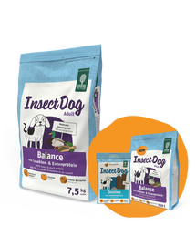 GREEN PETFOOD InsectDog Balance 7,5kg + 900g & Denties INGYEN