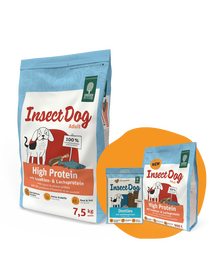 GREEN PETFOOD InsectDog High Protein 7,5kg + 900g & Denties INGYEN