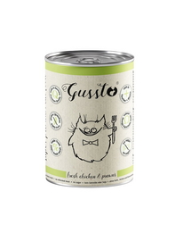GUSSTO Cat Fresh Chicken Prawns mokra karma dla kotów kurczak z krewetkami 400 g