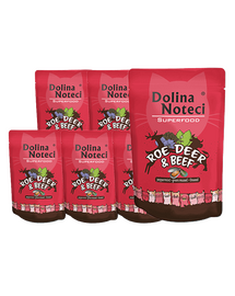 DOLINA NOTECI Superfood sarna i wołowina mokra karma dla kotów 10x85g
