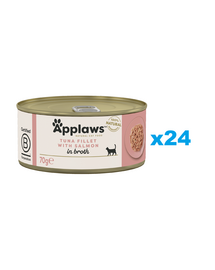 APPLAWS Cat Adult Tuna with Salmon in Broth tuńczyk z łososiem w bulionie 24x70 g