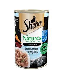 puszka 400 g Nature's Collection z białą rybą i wątróbką z przybraniem z marchewki w terynie