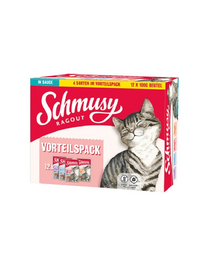 RAGOUT Adult in Sauce Multibox 12x100g saszetki w sosie z kurczakiem, z wołowiną, z łososiem, z kaczką