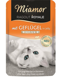 Ragout Royale in Jelly Poultry Kitten saszetka w galaretce drób dla kociąt 100 g