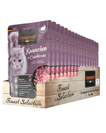 LEONARDO Finest Selection Nyúl áfonyával 16x85 g