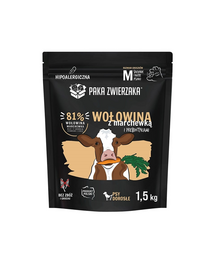 PAKA ZWIERZAKA Seventh Heaven Száraz karma Marhahús sárgarépával M 1,5kg