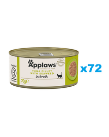 APPLAWS Cat Adult Tuna with Seaweed in Broth tuńczyk z wodorostami w bulionie 72x70 g