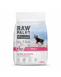 RAW PALEO Ultra Pork Mini Adult 750g felnőtt kutyáknak, kis fajtáknak sertéshús