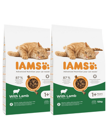 IAMS for Vitality felnőtt macskáknak, bárányhússal 20 kg (2 x10 kg)