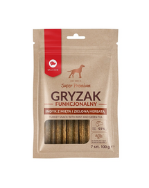 Super Premium Gryzak funkcjonalny z miętą i zieloną herbatą 100 g