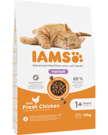 Cat Adult All Breeds Hairball Control Chicken 10 kg