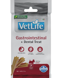 FARMINA Vet Life Dental Treat Gastrointestinal Mini 60 g (7 db) fogápoló falat kutyák számára kisméretű fajtákhoz