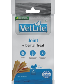 FARMINA Vet Life Dental Treat Joint Mini 60 g (7 db) fogápoló falatok kisméretű kutyák számára