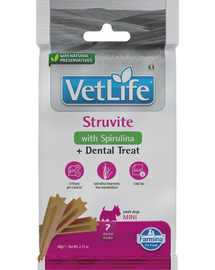 FARMINA Vet Life Dental Treat Struvite Mini 60 g (7 db) fogápoló falat kutyák számára kis fajtákhoz