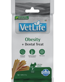 FARMINA Vet Life Dental Treat Obesity Mini 60 g (7 db) dentális jutalom kutyák számára kis fajtákhoz