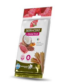 N&D Quinoa Dental Treat Skin Coat Duck Medium/Maxi 100 g (7 szt) przysmak dentystyczny dla średnich i dużych psów